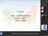 COTAÇÃO DE MOEDAS: Basta selecionar as moedas desejadas que o sistema exibe as cotações atulizadas, Este é um dos 5 layout´s disponíveis. Cotação de Moedas